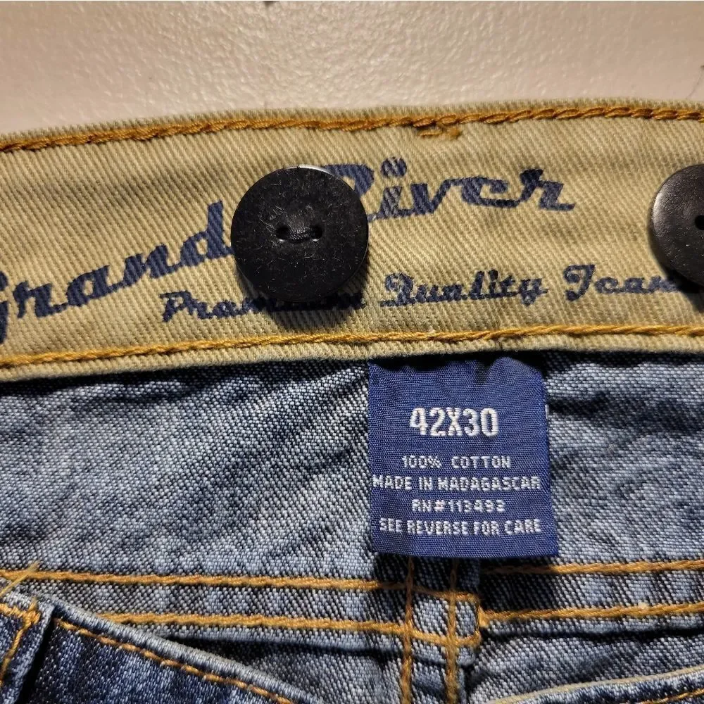 Grand River Mens suspender jeans NWOT